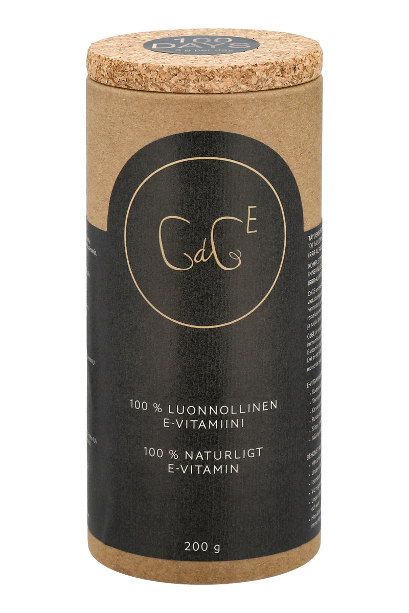 UUSI CdGE: luonnollinen E-vitamiinijauhe