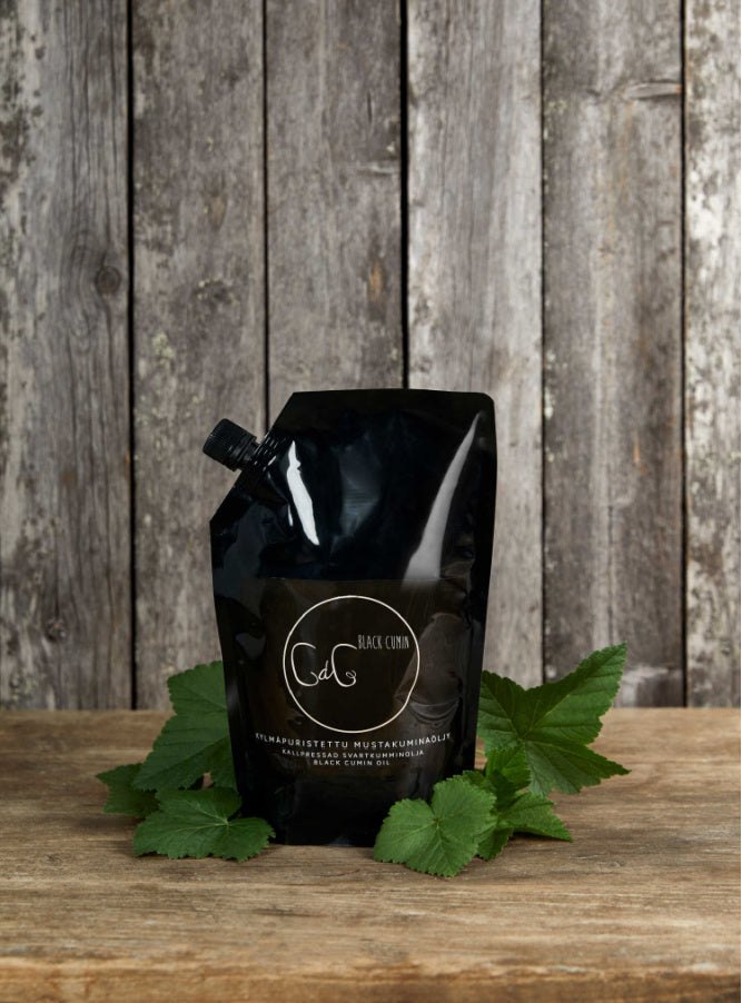 CdG mustakuminaöljy hevosille ja koirille