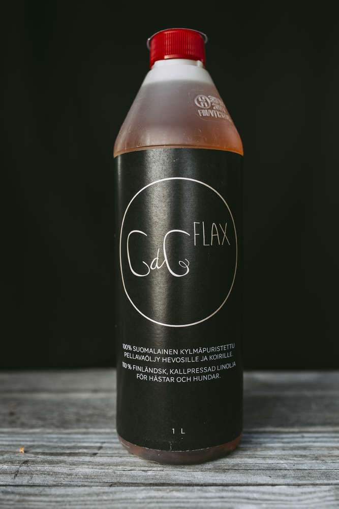 CdG Flax: Kotimainen kylmäpuristettu pellavaöljy 1L - hevoselle Chia de Gracia FI (2122808950833)
