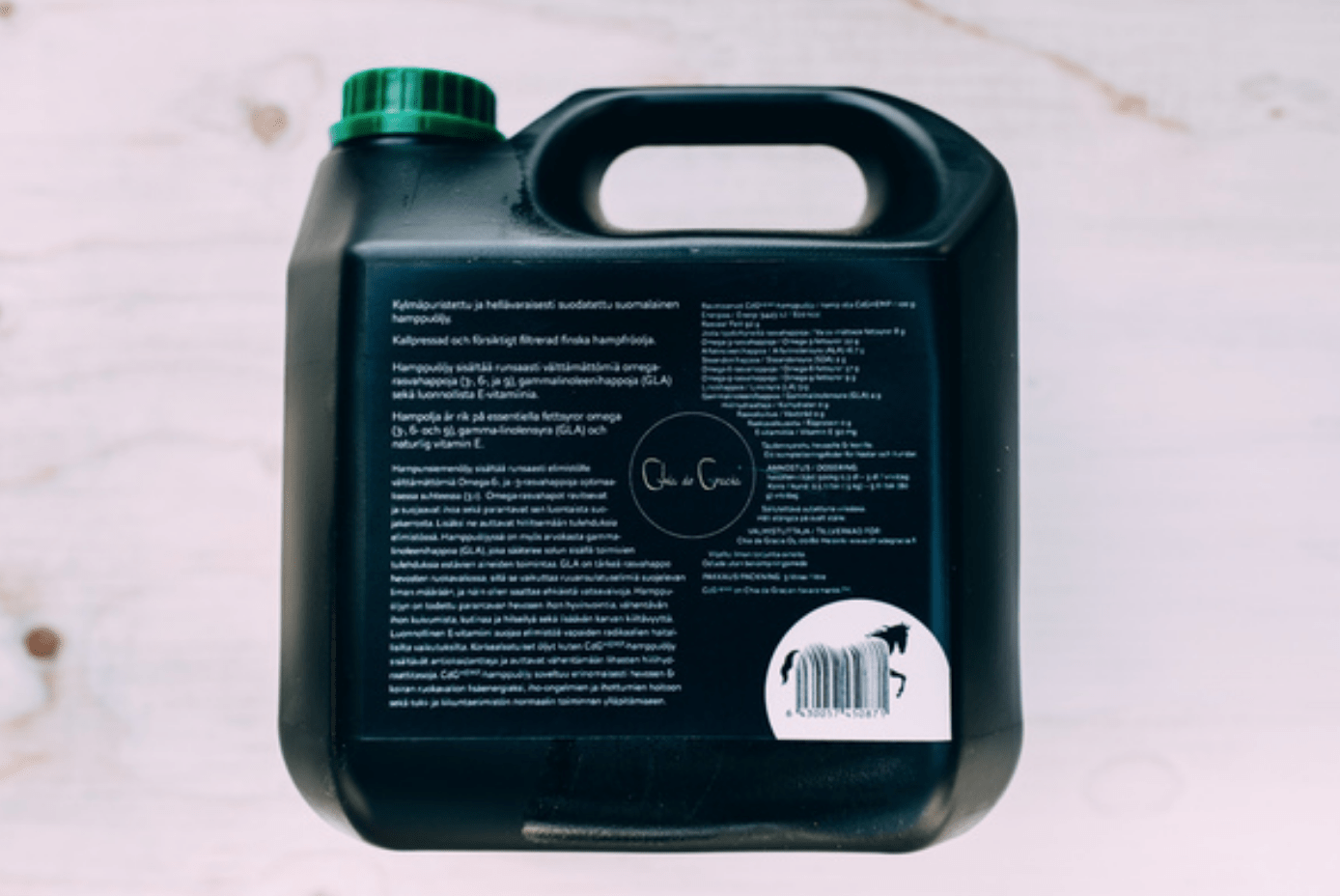 CdG HEMP: kylmäpuristettu hampunsiemenöljy hevosille- Chia de Gracia FI (2122793517105)