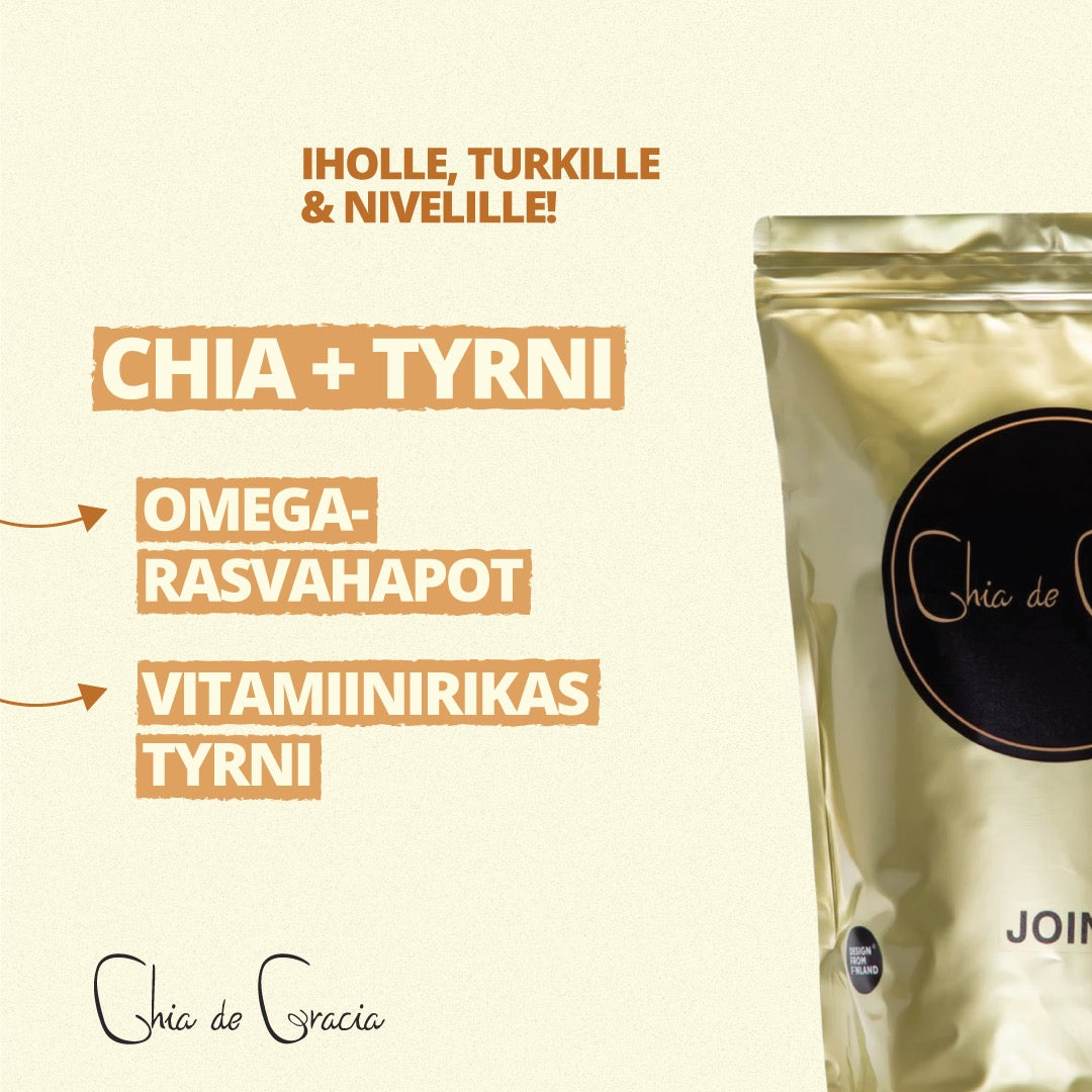 Chia+ tyrni koirille