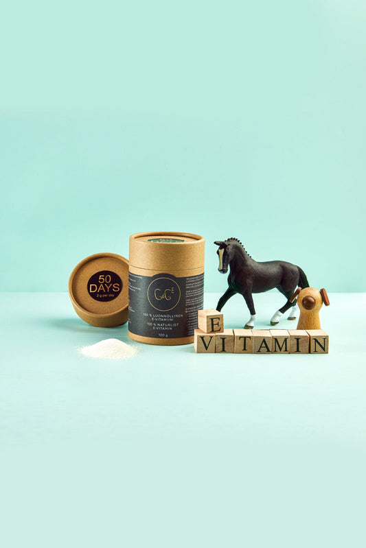 E-VITAMIINEISSA ON EROJA - varmista hevoselle paras muoto